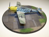 Flugfeld Holzboden Platte rund d=160
