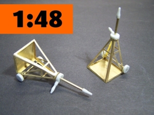 Axle Stands 1,10 m Luftwaffe WW II  1/48