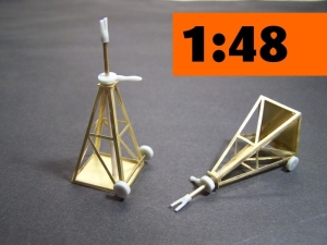 Axle Stands 1,50 m Luftwaffe WW II  1/48