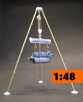 1/48  "Tripod" Field-mounted crane Lw. WW 2   SET 1