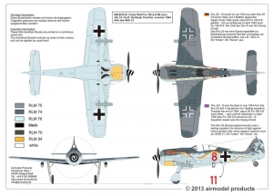 Fw 190 A-8 R6  SONDER EDITION  Umbausatz W.Gr 21 + Decals 1/72