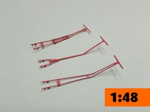 Tail Wheel Towbar    3 Sets  1/48